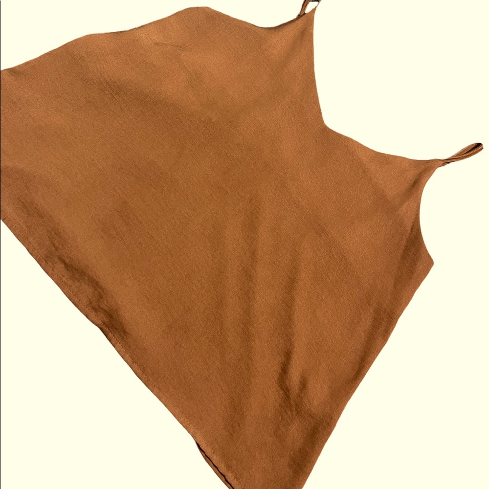 Brown dressy top